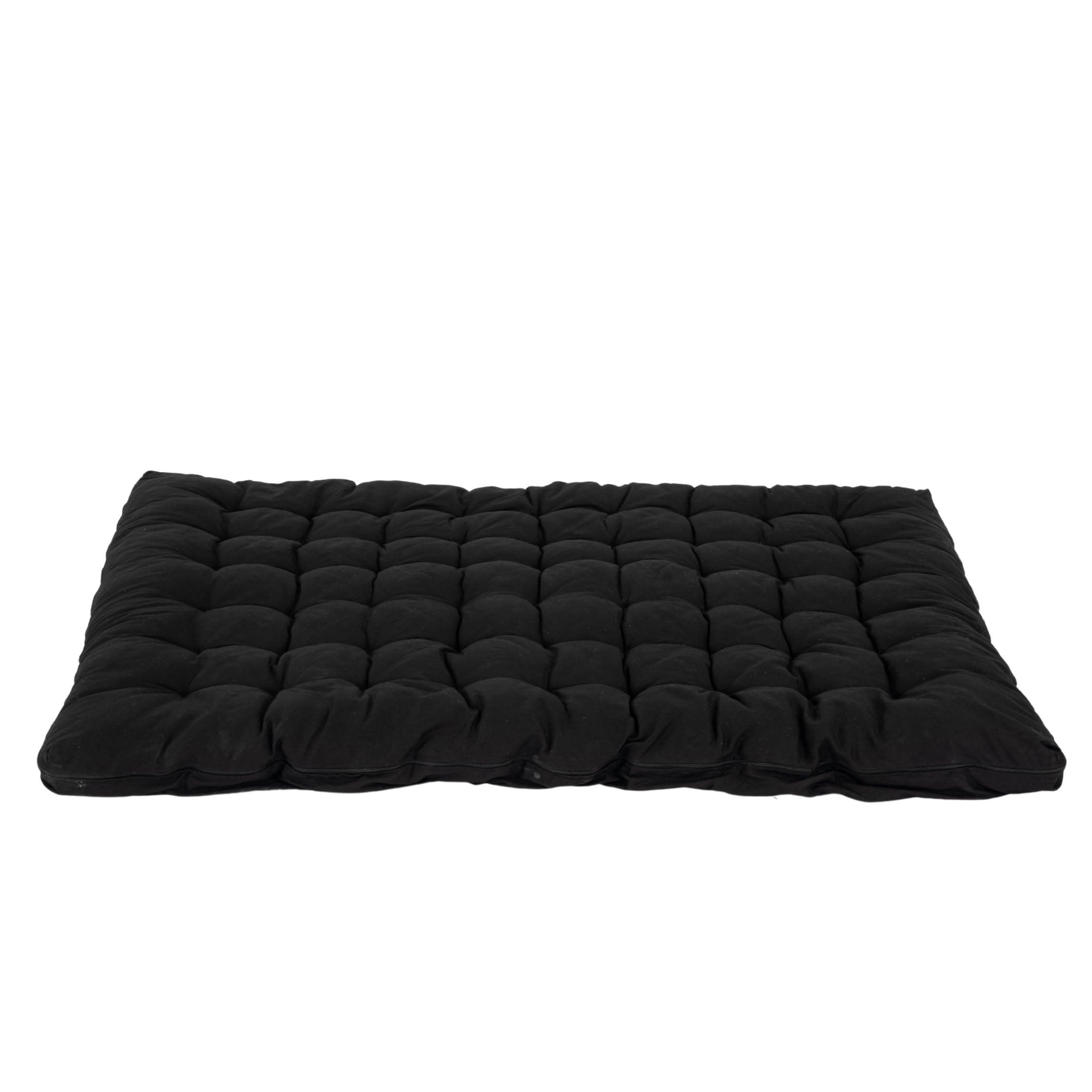 MEUBLE COSY Futon Portatile Pieghevole a 2 posti, Materasso 135 x 190 x 10 cm, Nero