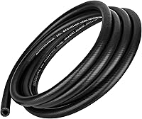dojobkinb 3/8" (10mm) ID NBR Fuel Line Hose 10FT - 300PSI High Pressure Rubber Push Lock Hose for Automotive Fuel Systems & Racing