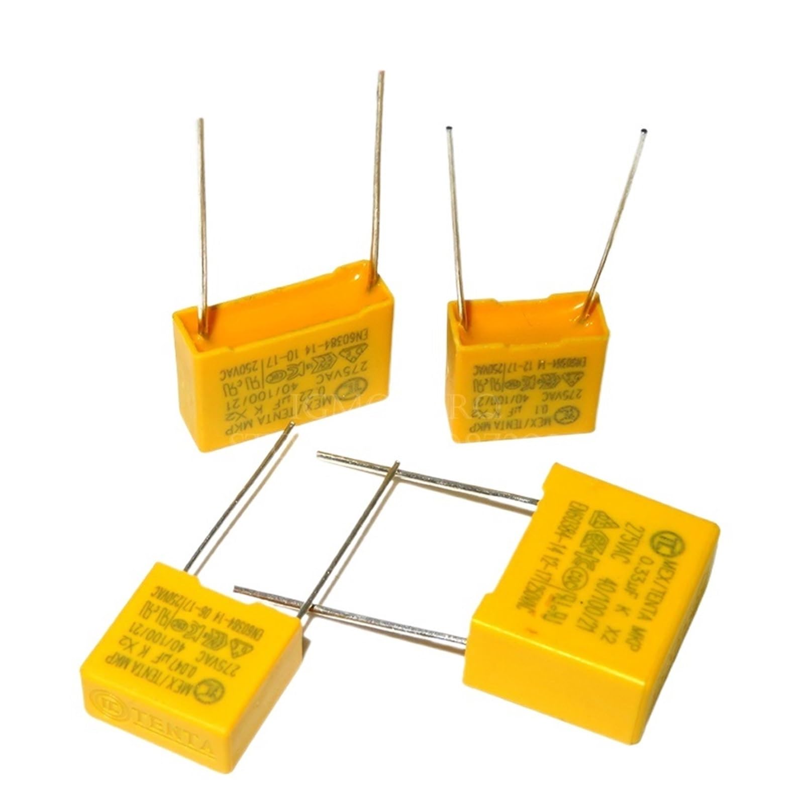 Condensador cerámico, 10 condensadores de 275 V CA, serie X2, 0,01 UF ~ 2, nf, 100, 150, 200, 680, 470, 1(0.001UF-10mm)