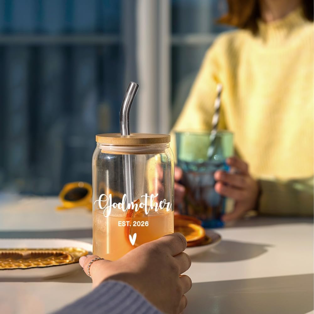 2026 Godmother Proposal Gift for Women, Promoted to Godmother Cup, Pregnancy Announcement Gifts for God Mother, Gifts for Mother's day Thanksgiving Christmas Birthday from Godchild, New Godma Gift - Image 4