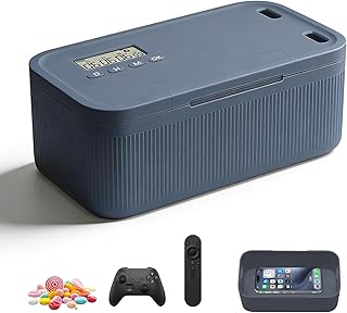 Handy Safe mit Zeitschloss, Abschließbare Box mit Timern, Selbstkontrolle Timer Schließfach für Handy Snacks, Alkohol oder andere unerwünschte Versuchungen Handy Gefängnis für Arbeit & Kinder