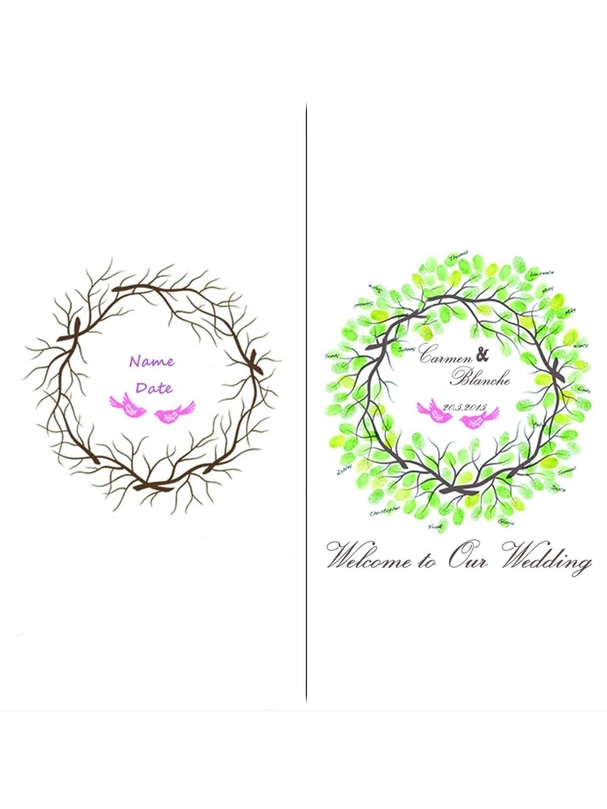 Arbre à signature pour mariage et décoration de salle festive