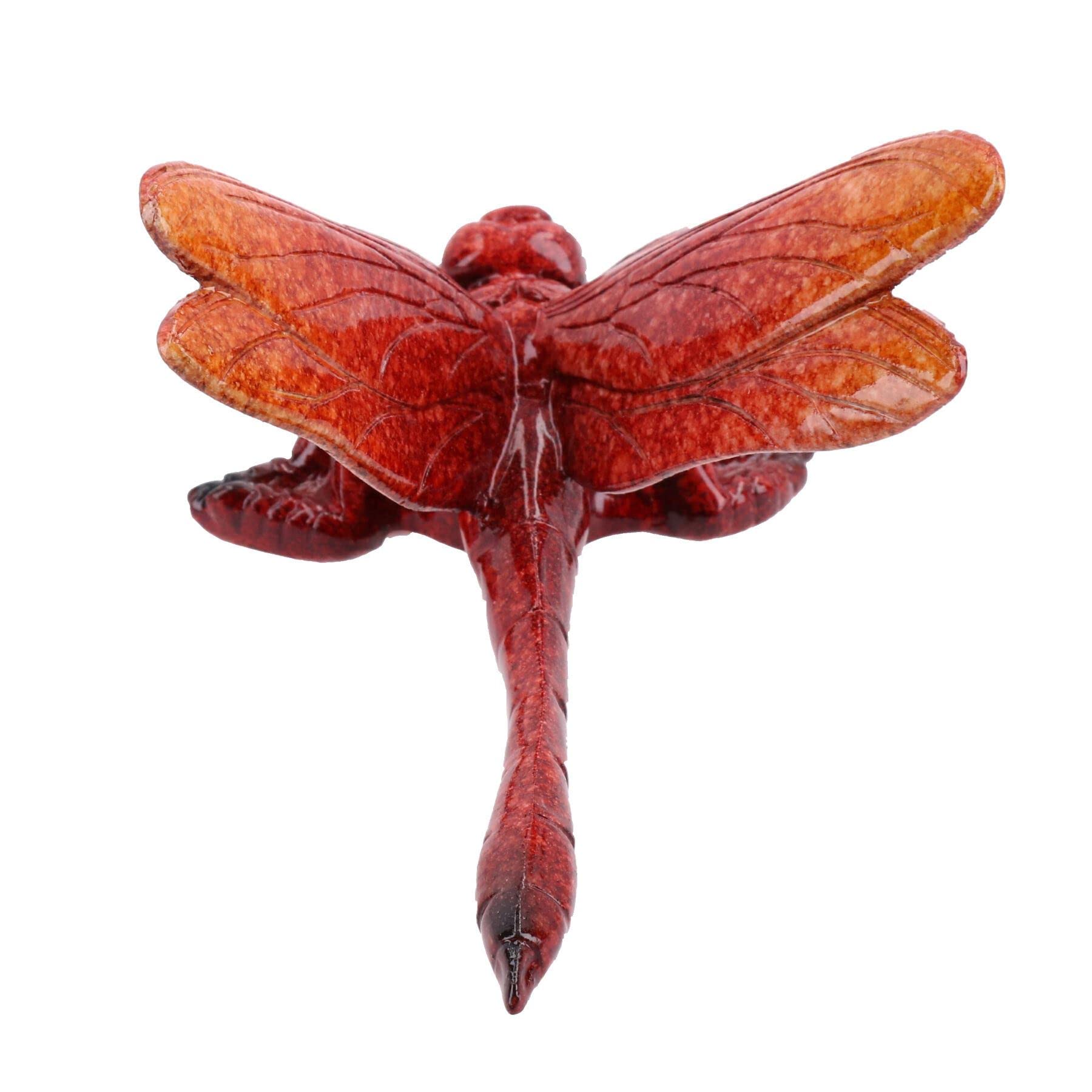 Figura de libélula roja AB Tools de resina para colgar en pared