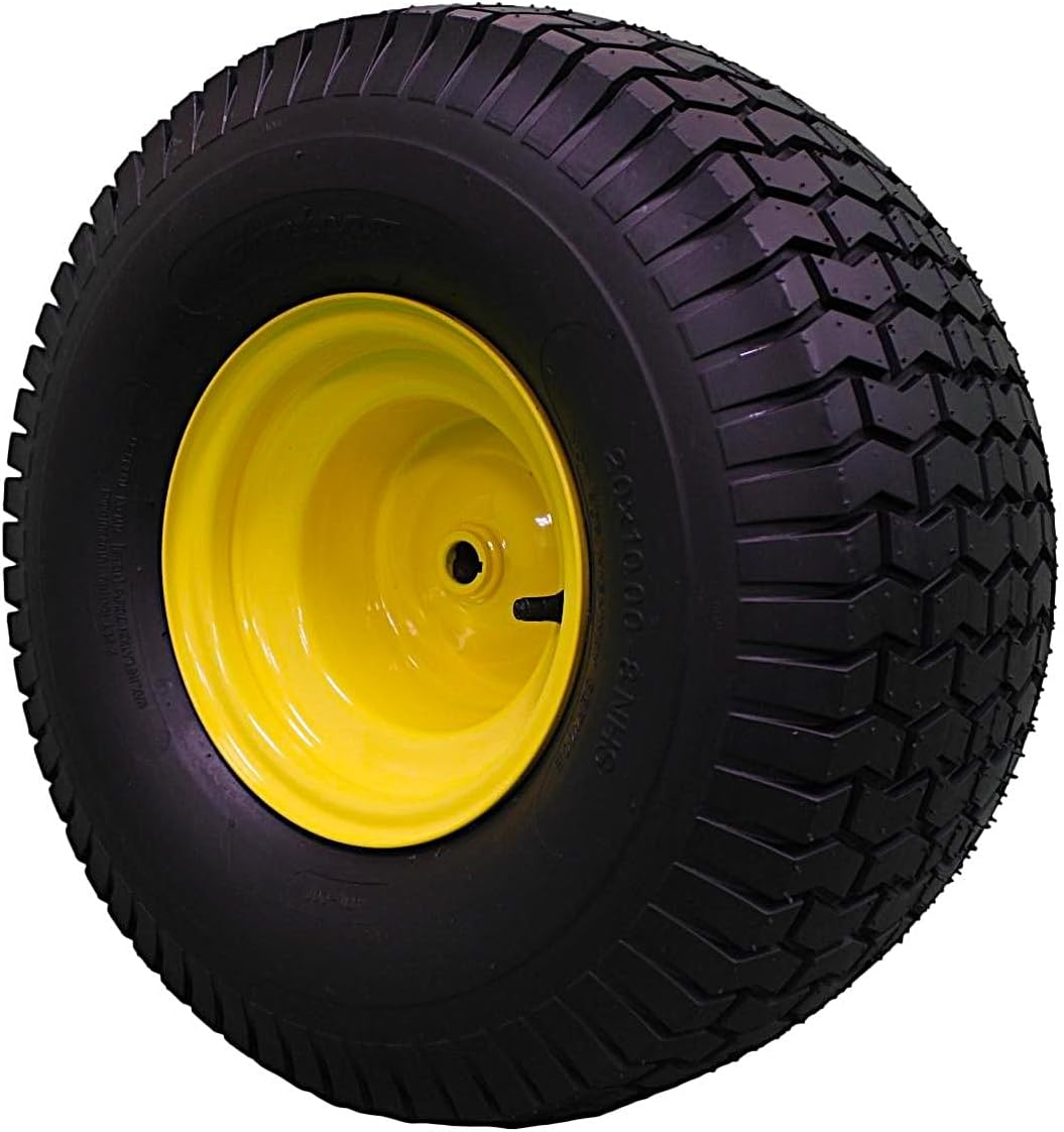 (Single) 20x10.00-8 Tires & Wheels 2 Ply for Lawn & Garden Mower Turf Tires