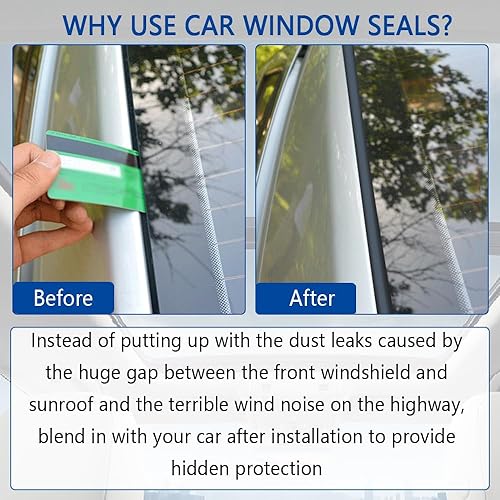 Miniatura 4 de Burlete contra el clima del automóvil, en forma de T, cortable, sello para techo solar con autoadhesivo, borde de goma impermeable para automóviles,