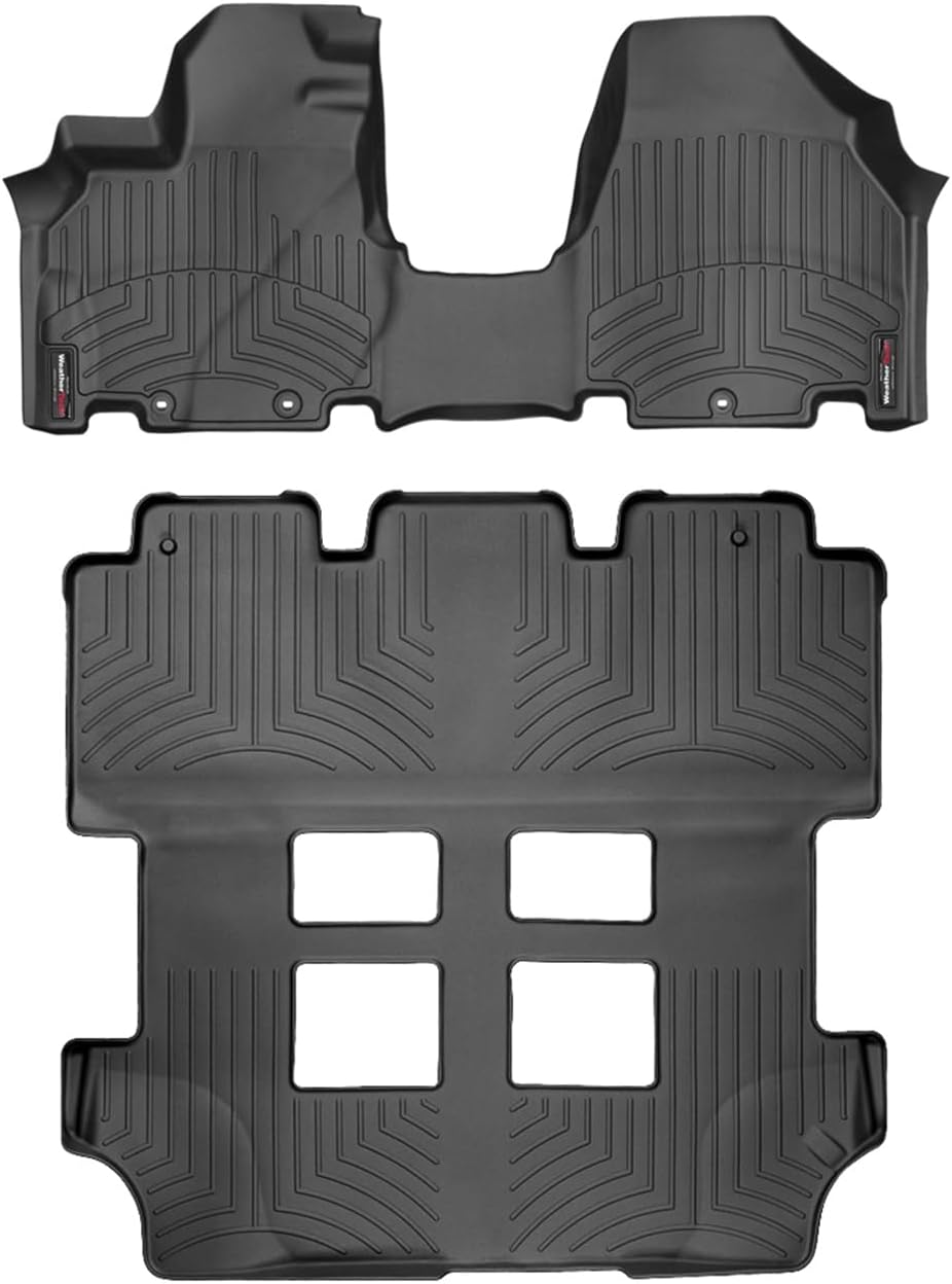 WeatherTech Custom Fit FloorLiners for Honda Odyssey - Full Set (443471-443412), Black