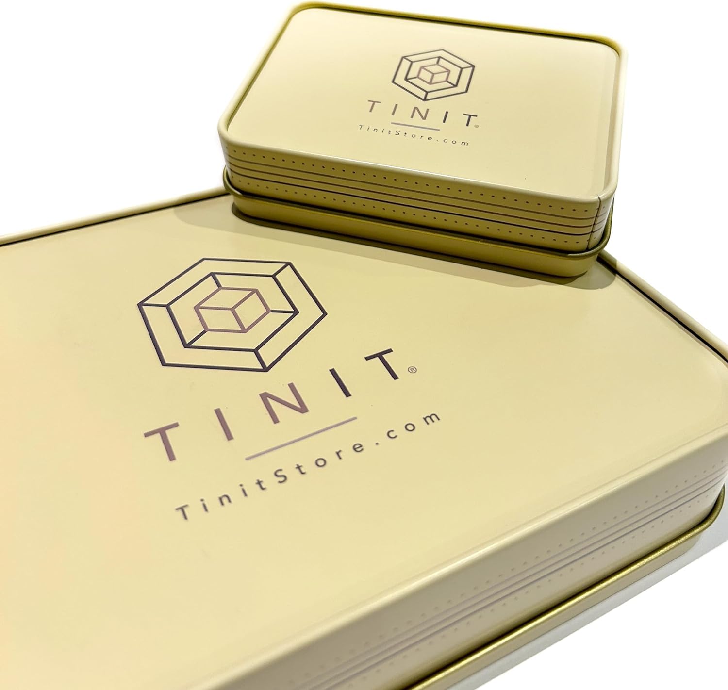 TINIT Firelighter Tin - Storage Accessory Metal Tin Natural Woodburner Fire Stove Fireplace Fireside Mens Gift Present BBQ (Cream