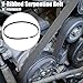 X AUTOHAUX Car Alternator Power Steering Pump V-Ribbed Serpentine Belt 4PK825 11287520177 for BMW 750i 2006-2008