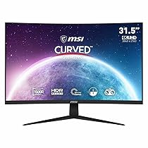 MSI G321CUV 31.5″ Monitor Gaming Curvo, 3840×2160 (4K UHD), 60Hz,4ms, angolo di visione di 178°, HDR Ready, Anti-sfarfallio, VESA