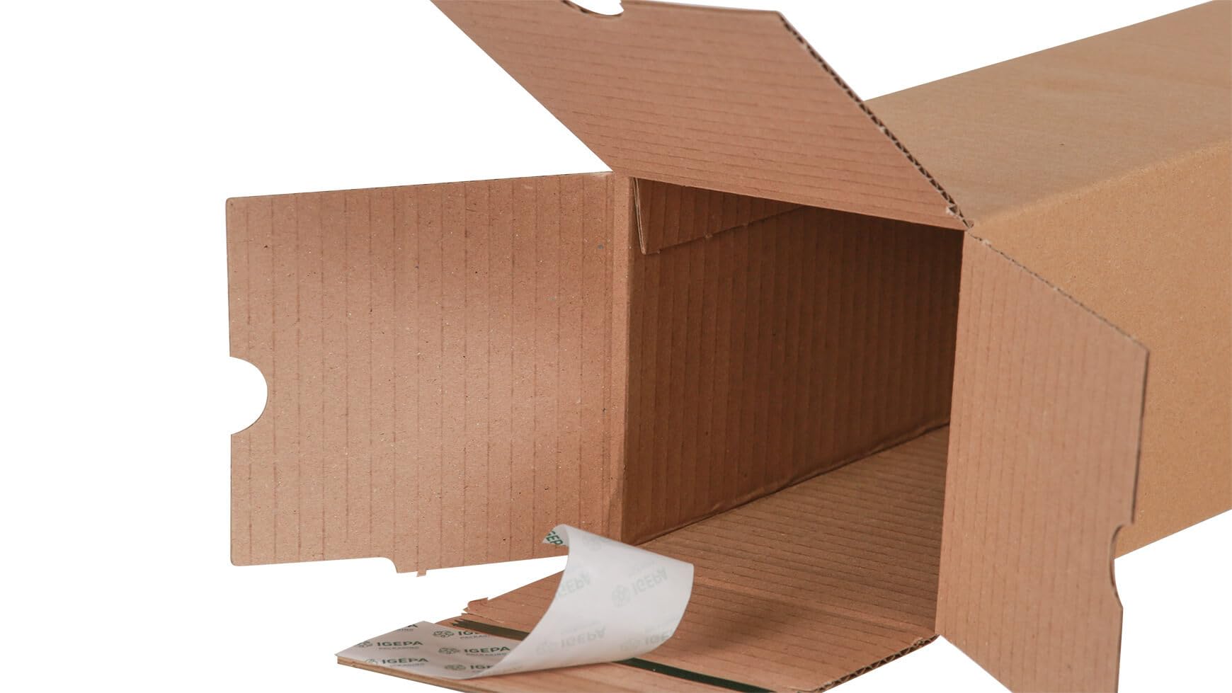 80x Versandhülse Posterbox selbstklebend 530 x 110 x 110 mm B2 Selbstklebestreifen Braun