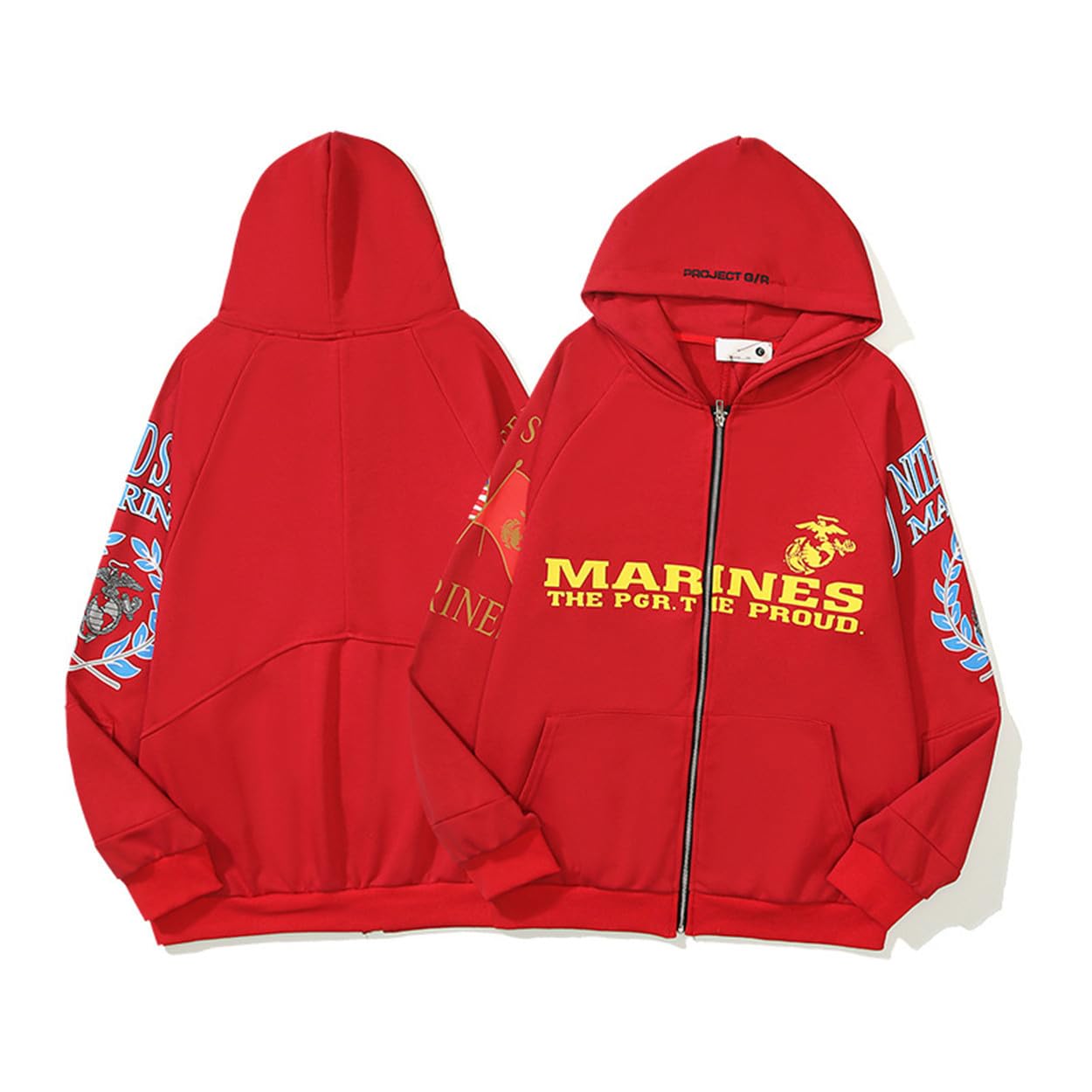 Felpa con cappuccio Y2K Graphic Baggy Zip up Pullover Felpa Giacche Oversize Hip Hop Streetwear Felpe con cappuccio