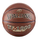 Spalding TF-1000 Classic ZK Indoor Game Basketball , Brown , Size 7, 29.5'