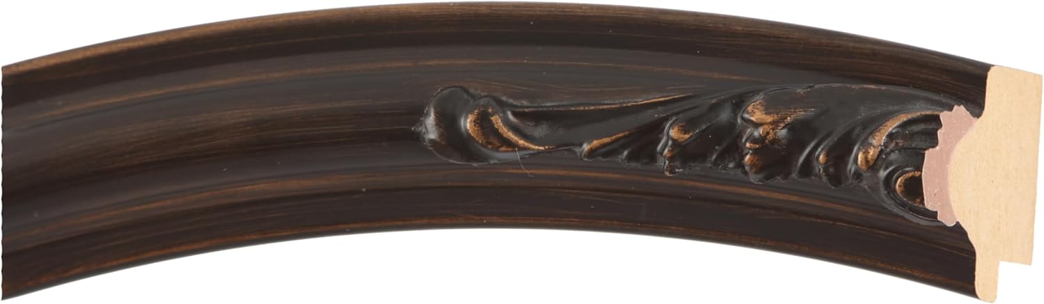 OVALCREST Round Beveled Wall Mirror for Home Decor - Florence Style - Rubbed Bronze - 22x22 Outside Dimensions