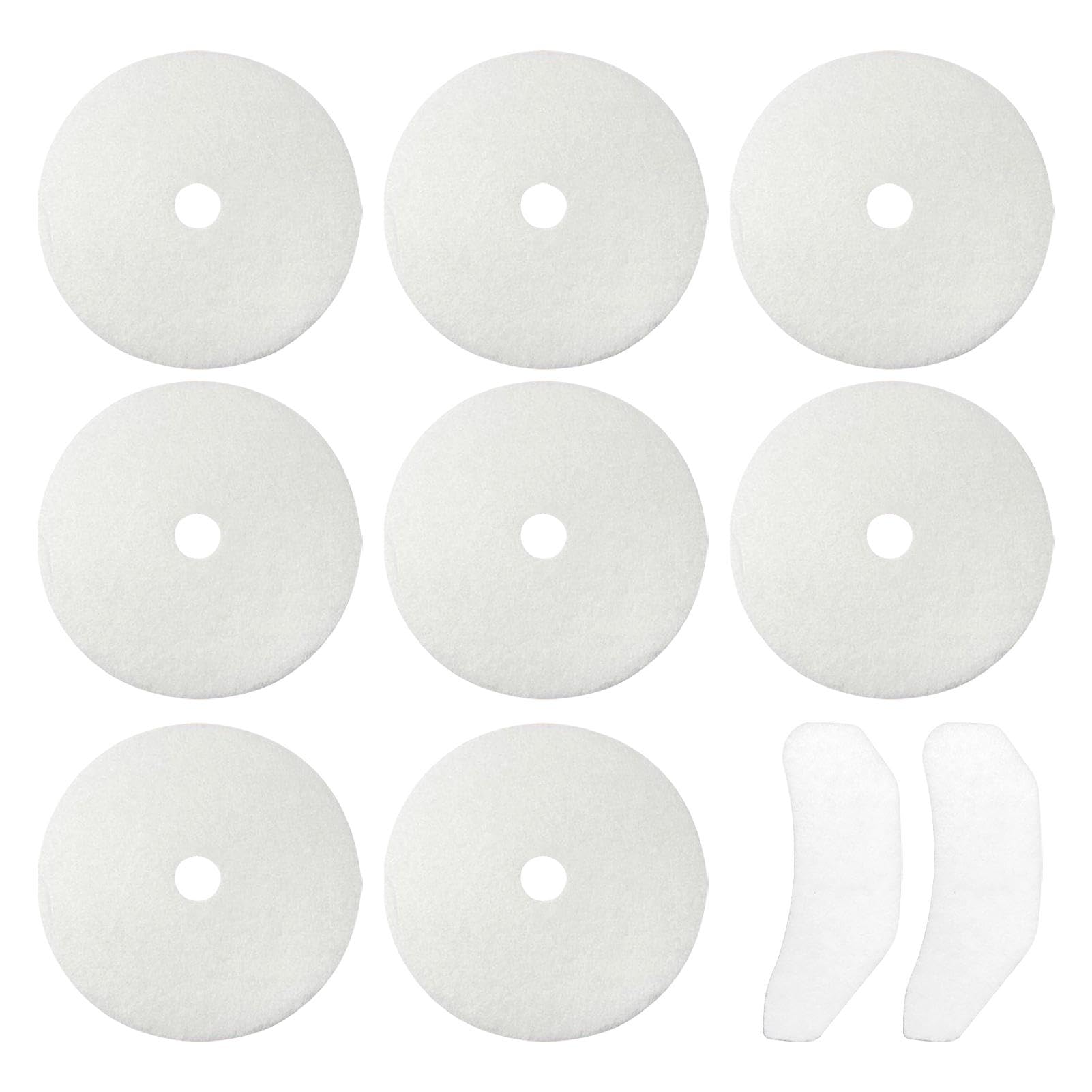 Pack of 10 Cloth Dryer Exhaust + Air Intake Filters Replacement Compatible with CTT Dryers GYJ40-88, GYJ60-88, GYJ25-88, GYJ28-88, GYJ45-88, GYJ80-268, etc.(White)