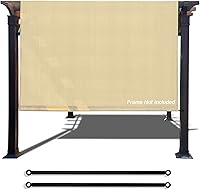 Vista 10 de Alion Home Funda universal transpirable para pérgola – Toldo de repuesto para pérgola – Cubierta de parasol ajustable para exteriores con varillas