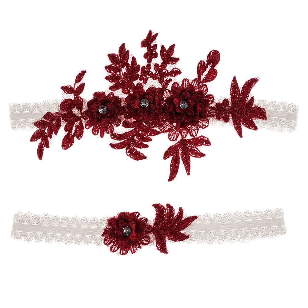 Berkelen Jarretière de Mariage pour Les Mariées Dentelle Jarretelle de Mariage Élastique Jarretière de Mariée pour Femmes Filles Lot de 2 Blanc Berkelen Jarretière de Mariage pour Les Mariées Dentelle Jarretelle de Mariage Élastique Jarretière de Mariée pour Femmes Filles Lot de 2 Blanc