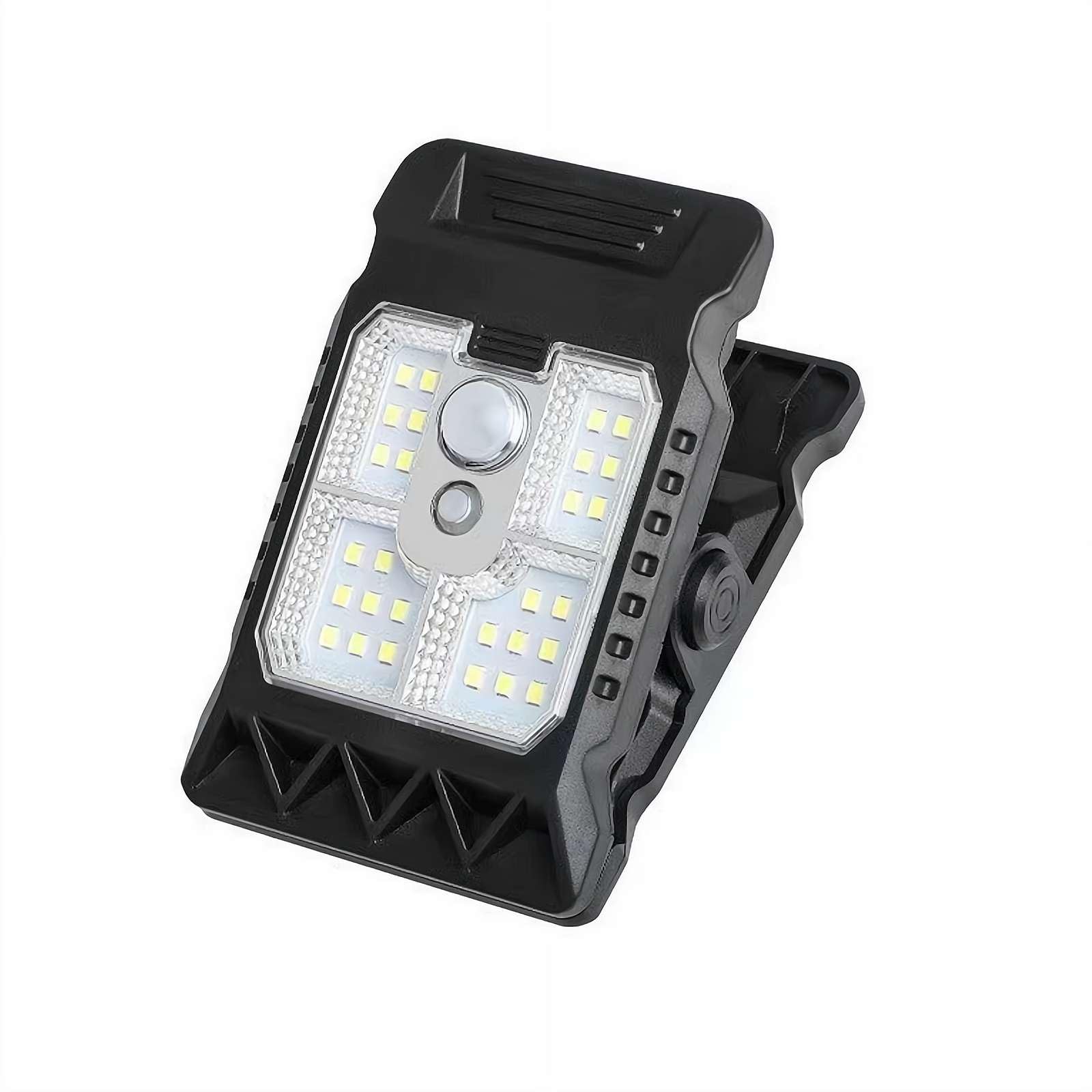 Clip On Solar Lights Outdoor Motion Sensor - Widely Uses LED Fence Light, Portable Survival Lamp | Garden Deck Lantern, Camping Garage Illumination, Gate Safety Lighting, Outdoor Home Security