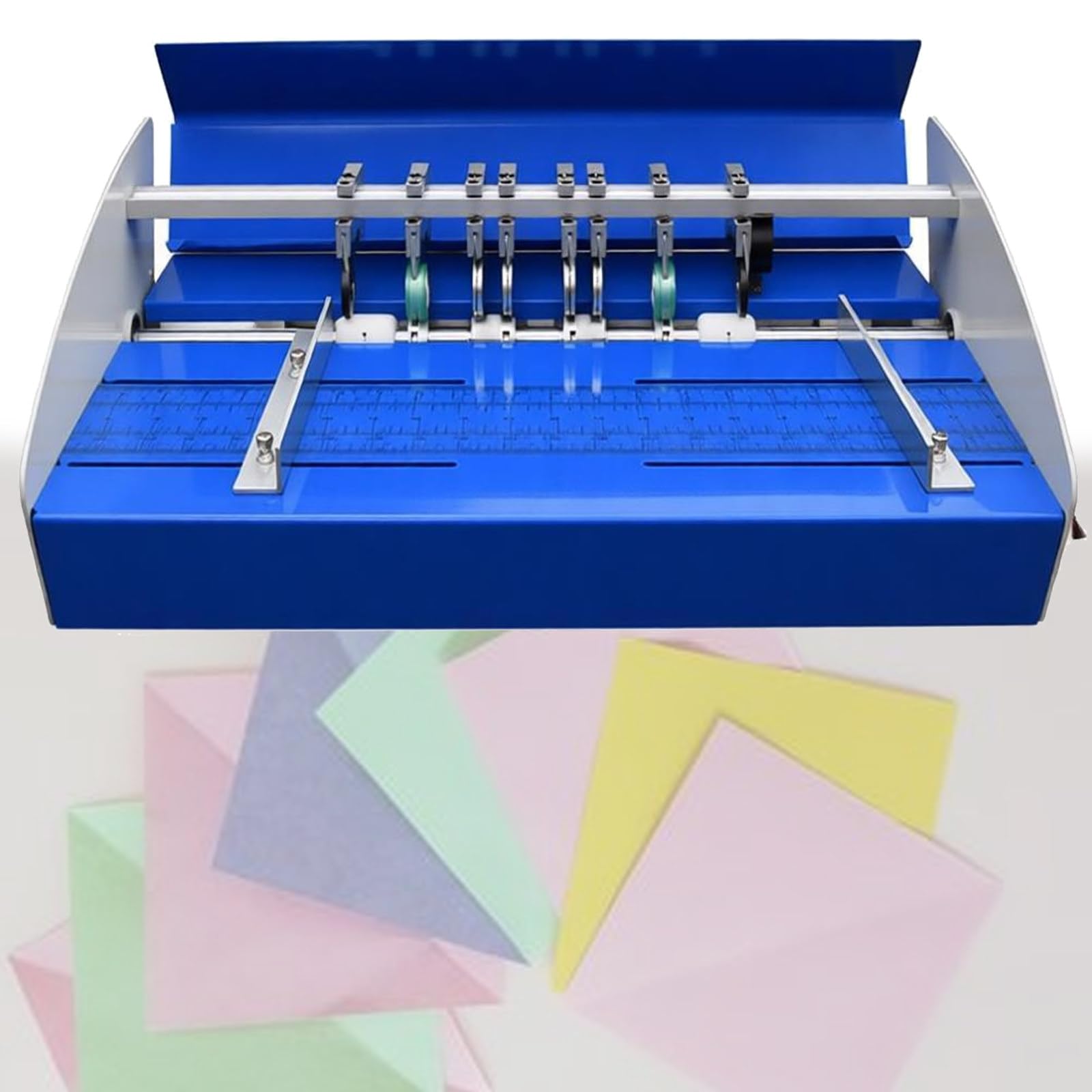 Dozpal Multicolor 460Mm/18.1'' Electric Paper Creasing Machine Scoring Creaser With Indentation Width Adjustable For Tickets Documents Cards Photos Invitations