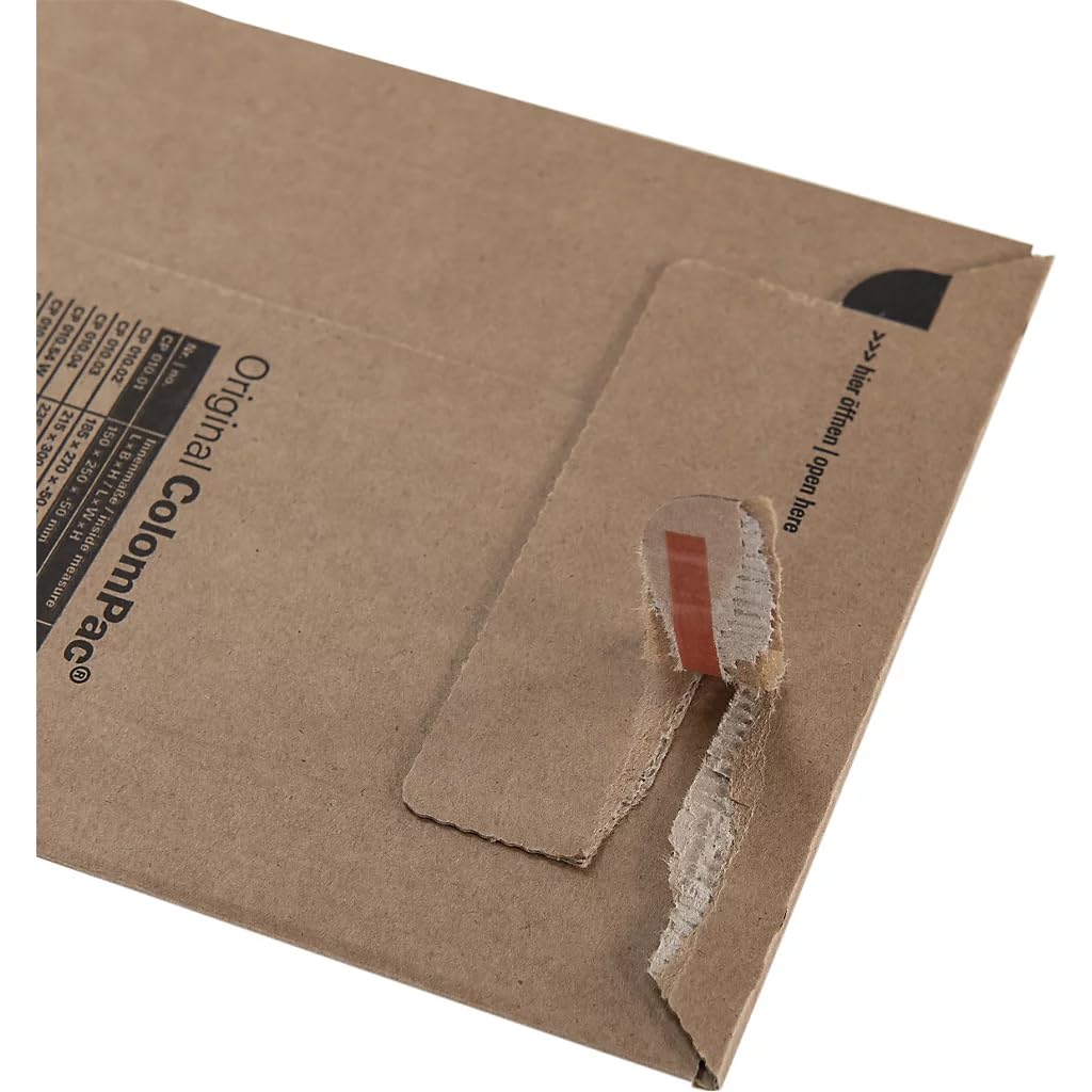Colompac rigide enveloppe (lot de 100) 185mm x 270mm x 50mm marron