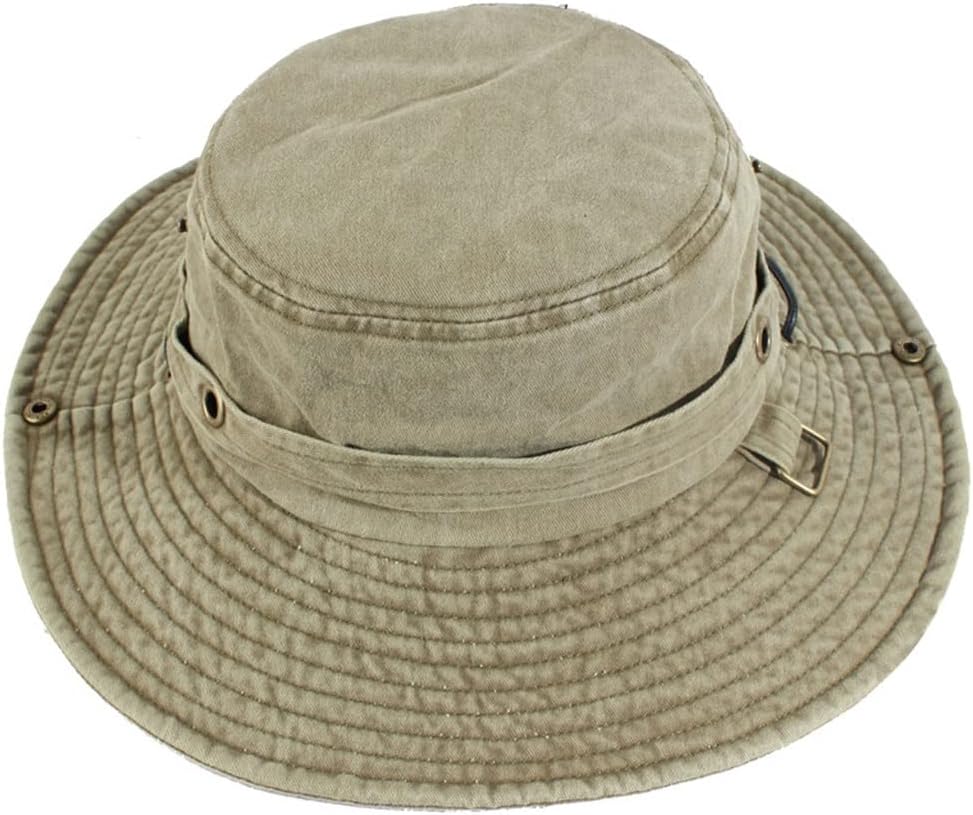 Bucket Hat Washed Cotton Panama UPF 50+ Sun Male Beach Fishing Hunting Caps