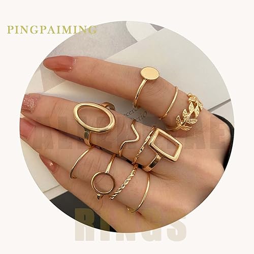 Miniatura 7 de Juego de anillos vintage para nudillos de serpiente, anillos de serpiente apilables dorados, punk medio abiertos, anillos de serpiente góticos,