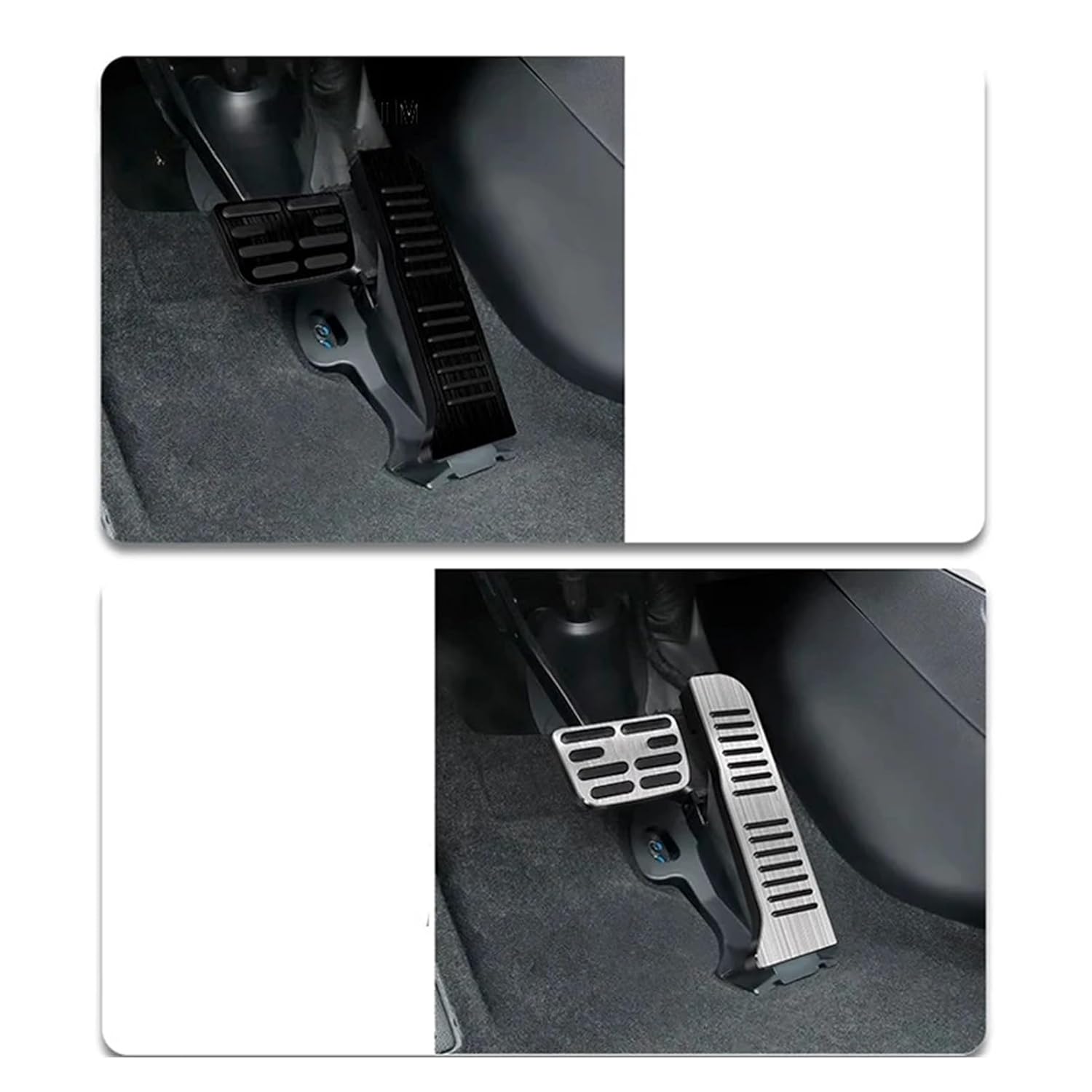 Gas Pedal Car Accelerator Pedal Cover Brake Pedals Aluminum Alloy Interior Accessories Fit for BYD Song Plus Throttle(B)