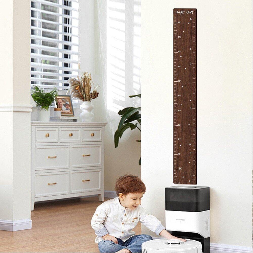 Regla de Madera para medir la Altura de los niños, medidor de Altura Duradero para decoración de Habitaciones, medidor de Pared, Adhesivo de medición
