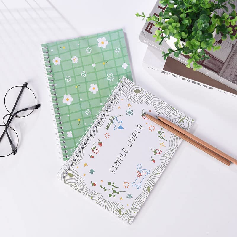 Álbum para coleccionar pegamentos UFU, paquete de 2 unidades, formato A5, 64 páginas, encuadernación en espiral, diseño floral, reutilizable miniatura 4
