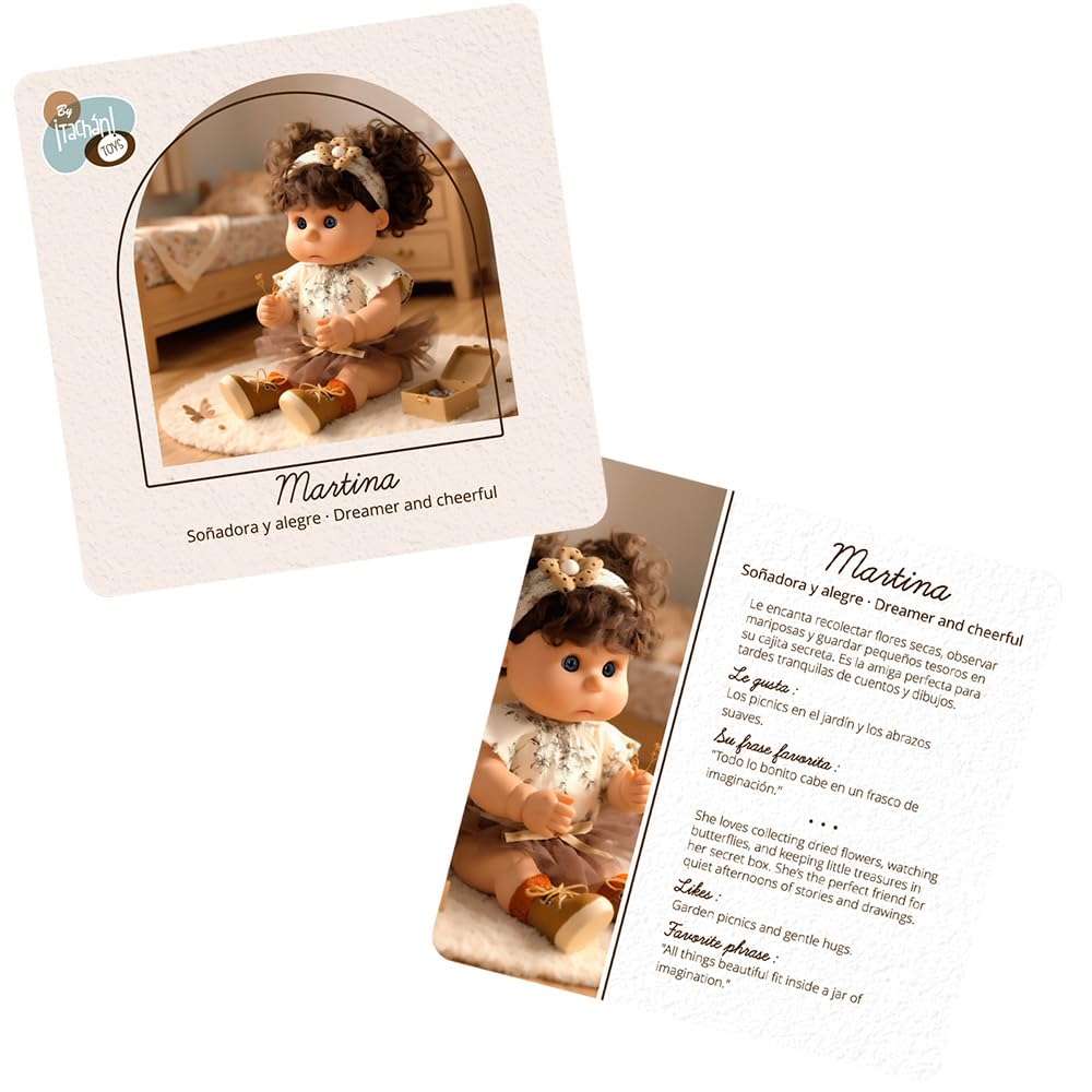 TACHAN - Martina lalka ogórek 40cm - Marzycielka - chubby i słodka twarz (CPA Toy Group 788T01059)