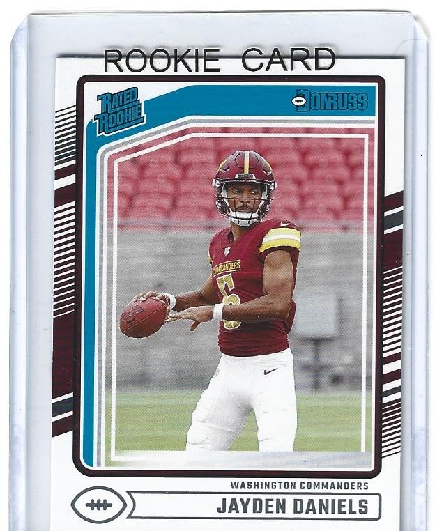 Jayden Daniels 2024 Donruss Rated Rookie Football Card #389 Commanders Superstar Quarterback : Collectibles & Fine Art