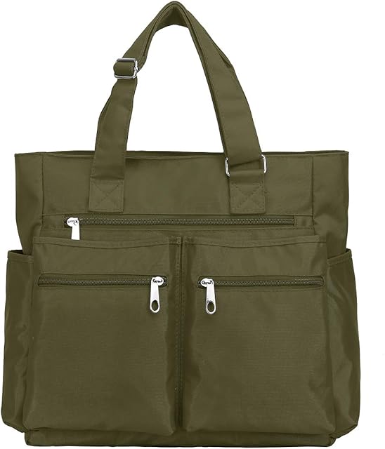 Laptop Bag Large Tote Bags 15.6" Waterproof Shoulder Bag for Work School Business Handbag
