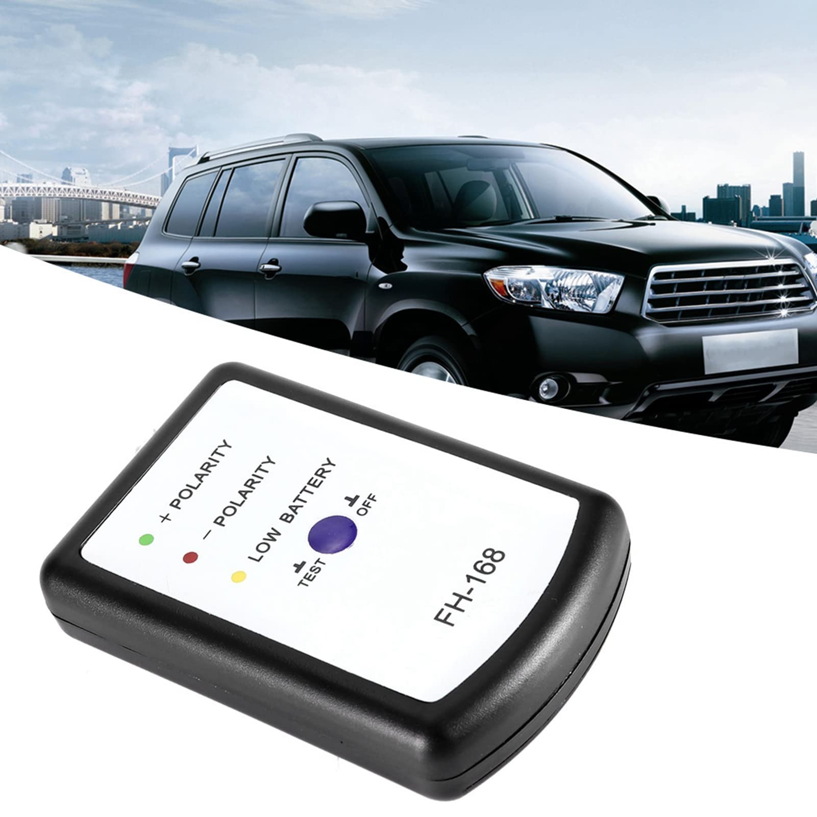 EBTOOLS pour speaker phase checker Phase Mètre, Testeur de Klaxon de Haut-Parleur Audio de Voiture Automatique en Plastique Phase Mètre PH Phasemeter Black + Silver