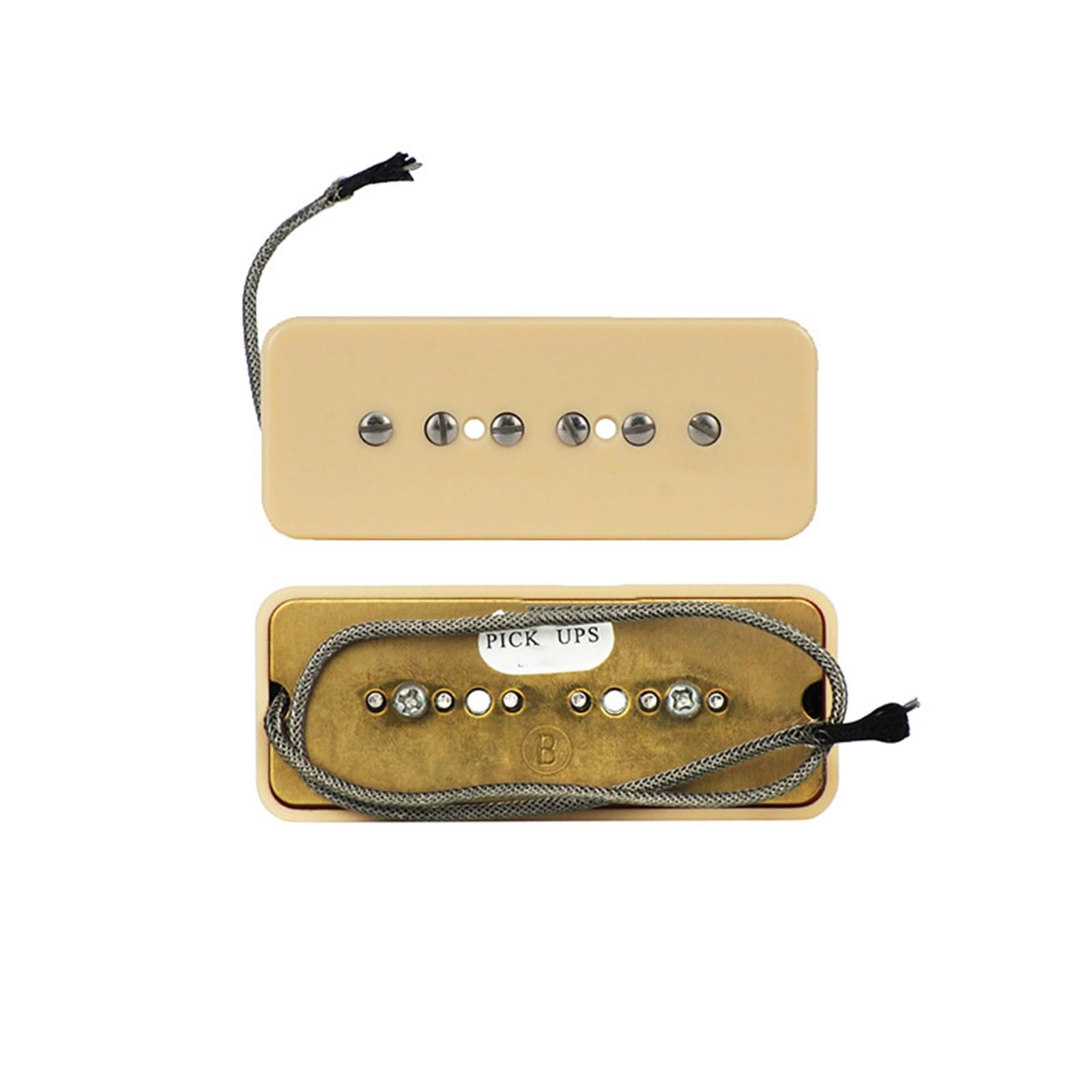 P90 Przetwornik Gitary Elektrycznej Jazz Alnico 5 Magnes Akcesoria Do Instrumentów Muzycznych(Yellow,B)
