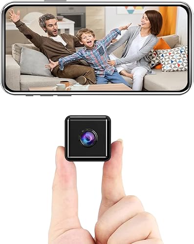 Mini cámara espía, 1080P FHD WiFi cámara oculta con detección de movimiento y visión nocturna infrarroja, cámara de vigilancia magnética portátil