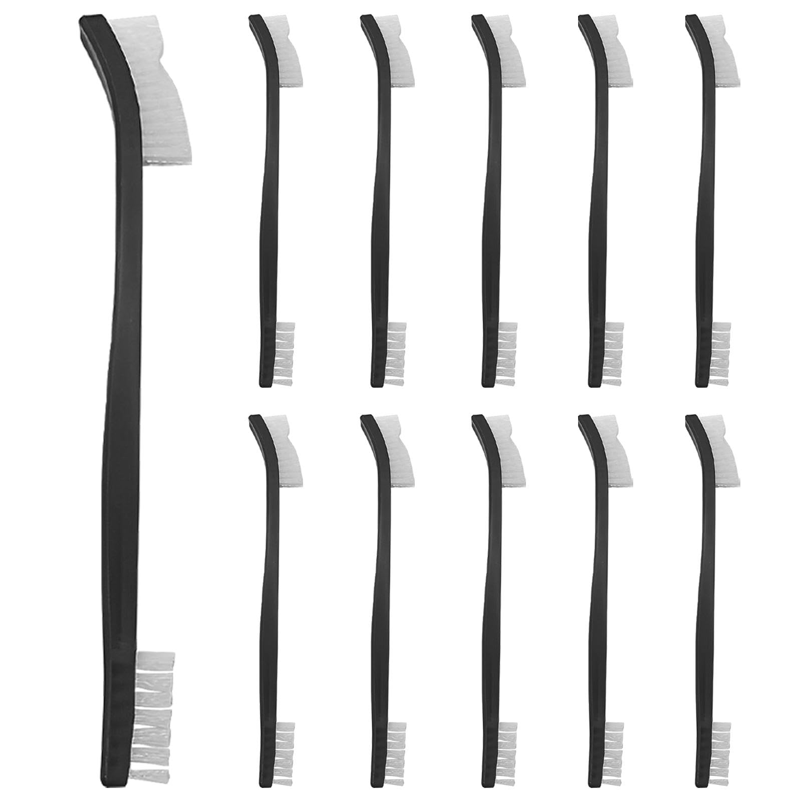 10 pcs Small Cleaning Brushes Set, Double-ended Nylon Detailing Crevice Cleaning Brush 6.73inch All Purpose Stiff Bristles Brush for Kitchen, Sink, Gaps, Corner