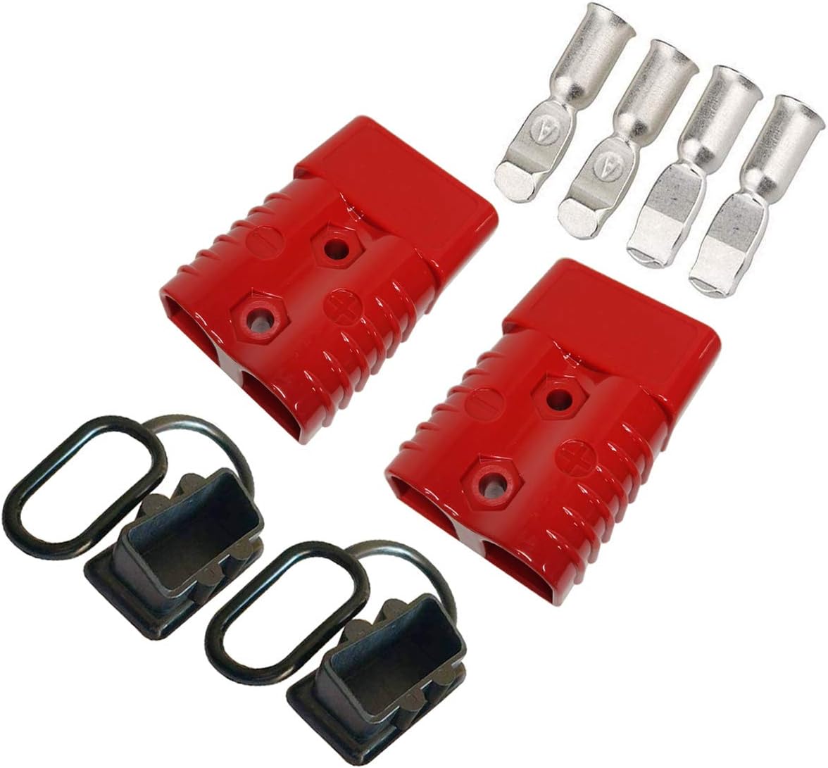 CESFONJER175A Battery Connector Quick Connect Modular Power Connectors Quick Disconnect for Car, Motorhome, Caravan, Camper, Boat (Fits 1-0 AWG Wire)