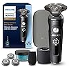 Philips Norelco Shaver Series 9000 Prestige, Wet and Dry Electric Shaver, Lift & Cut Shaving System, SenseIQ Technology, Precision Trimmer, Cleaning Pod, Premium Pouch, Black Matte, Model SP9840/90