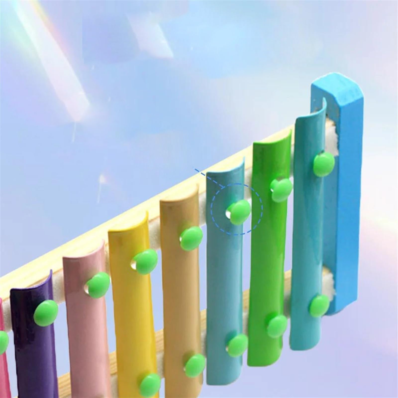 Xilófono Musical Instrumentos Musicales Para Principiantes Mazos De Xilófono De Madera De 8 Notas Teclas Coloridas Pequeño Instrumento De Percusión De Xilófono