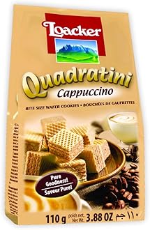 Loacker Quadratini Cappuccino Wafer, 110 g