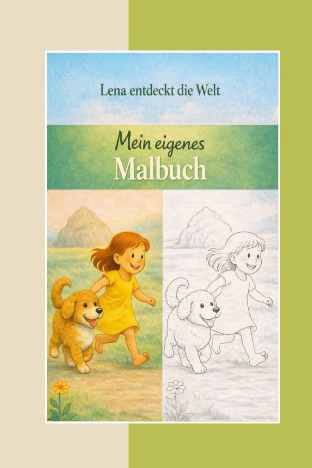 Lena entdeckt die Welt: Der große Felsen - Mein eigenes Malbuch