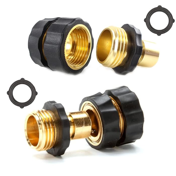 Buy 3/4 Inch Garden Hose Fitting, Quick Connector Male and Female Set