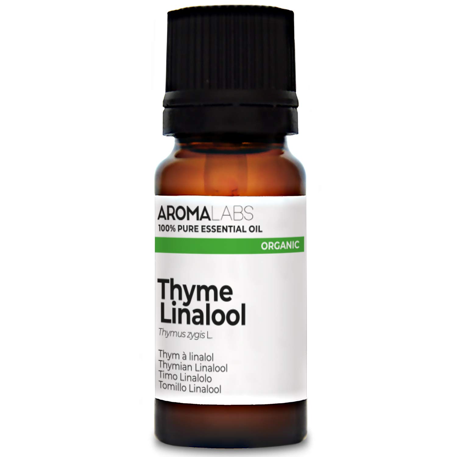 Bio - Thyme Linalool Essential Oil - 10mL - 100% Pure, Natural, Chemotyped and AB Certified - AROMA LABS (French Brand)EU Organic