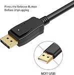 BENFEI 4K DisplayPort to HDMI 6 Feet Cable, Uni-Directional DP 1.2 Computer to HDMI 1.4 Screen Cable Compatible with HP, ThinkPad, AMD, NVIDIA