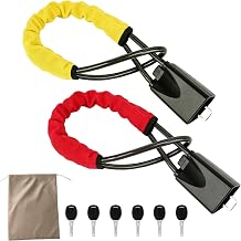 2 Pack Steering Wheel & Seat Belt AntiTheft Lock, Vehicle Security Lock