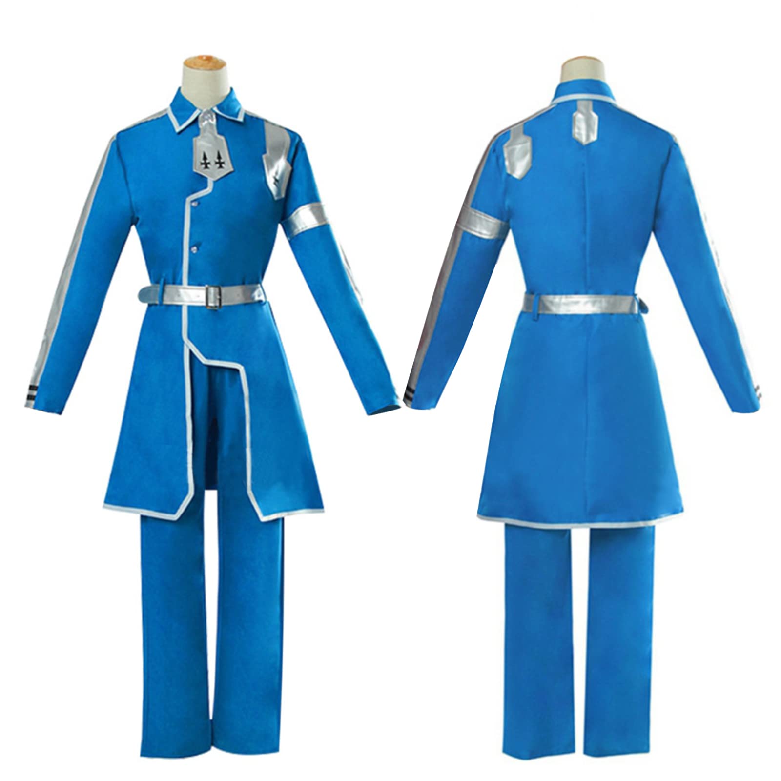 HNZQE Men's Anime SAO Kirito Cosplay Costume Black Jacket Long Coat Uniform  Kirigaya Kazuto Eugeo Outfit for Women