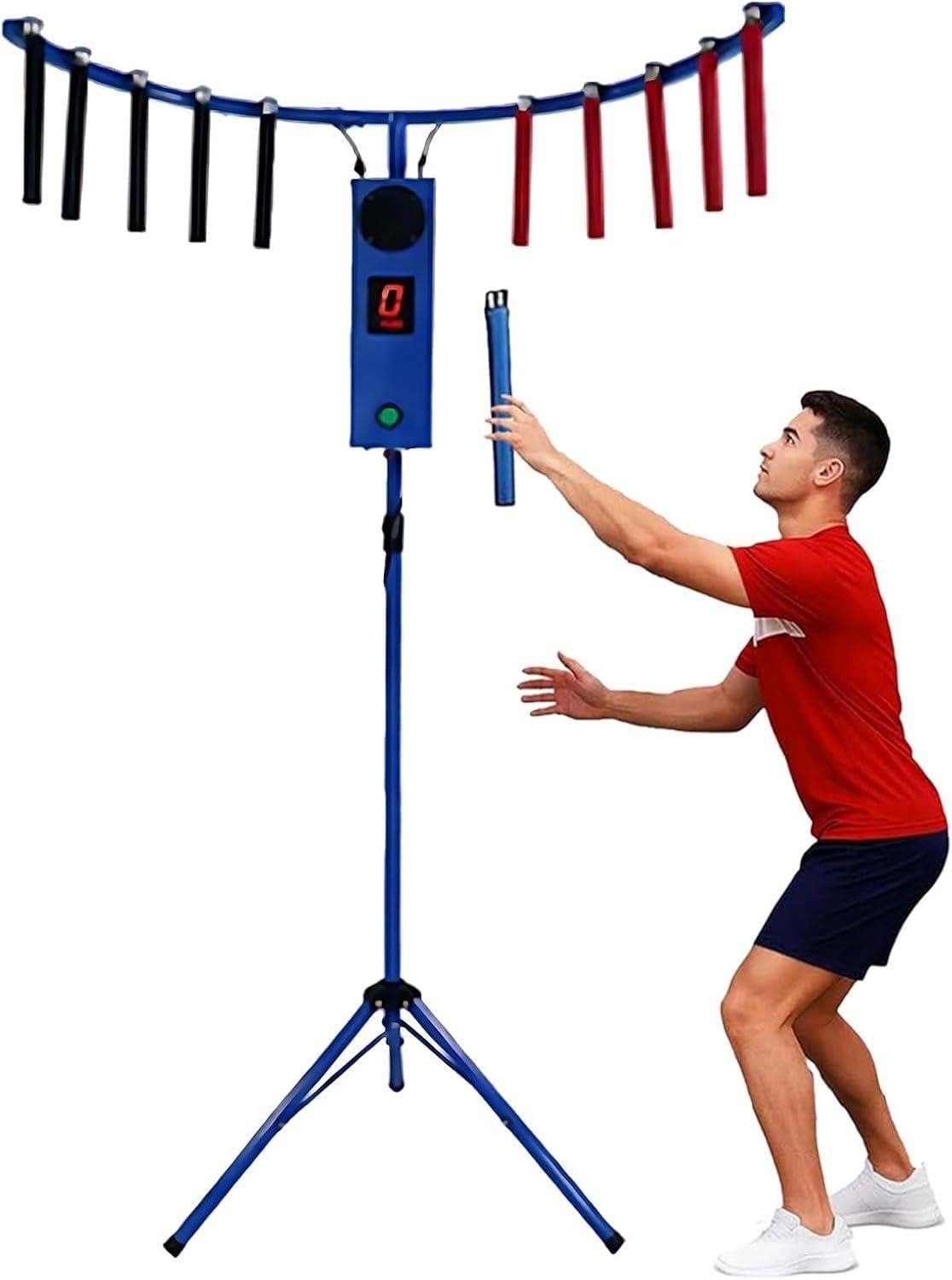 Portable Reflex Game Machine - Catching Stick Challenge for Events