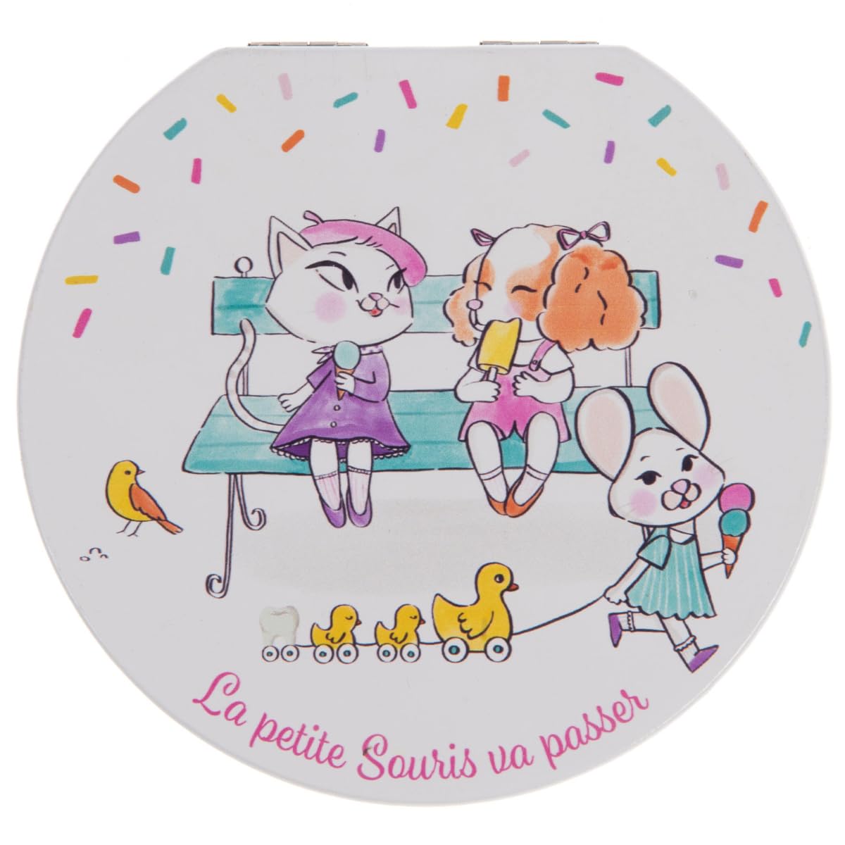 Boite à dents de lait Mia Amadeus coffret souvenir en bois laqué finitions soignées
