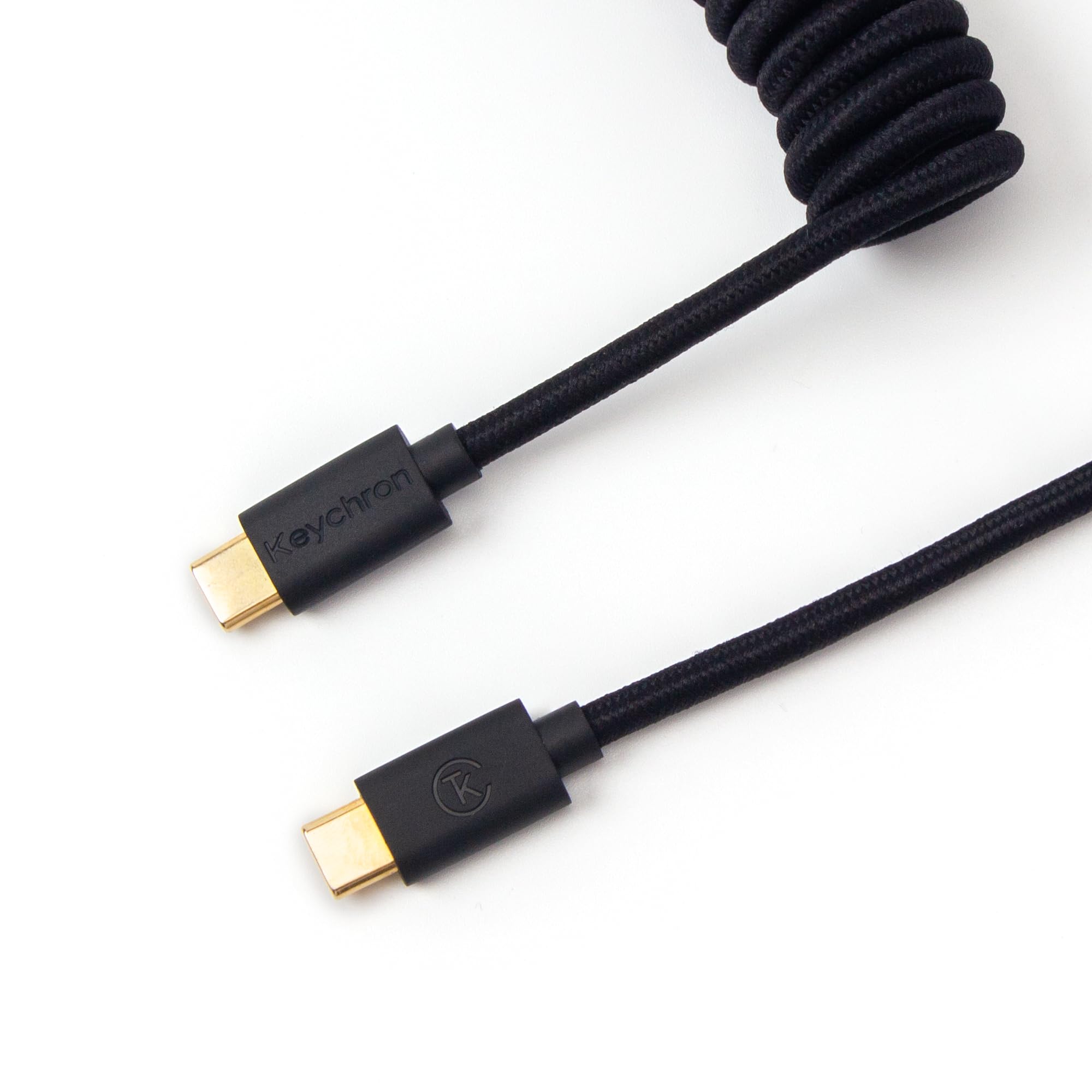 EXME CABLE コイルケーブル　ブラック Amazon.co.jp: Keychron カスタムコイルアビエータータイプCケーブル
