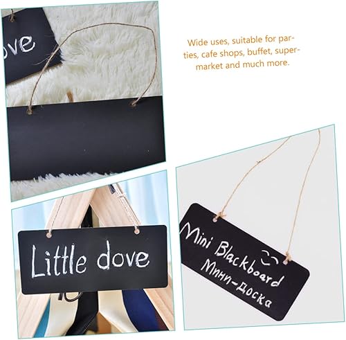 Miniatura 5 de Pizarra colgante borrable, letreros de mensajes pequeños para cafetería, fiesta, oficina