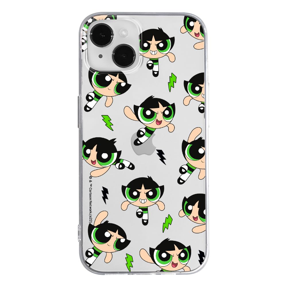 ERT GROUP mobile phone case for Iphone 14 original and officially Licensed The Powerpuff Girls pattern 009 optimally adapted to the shape of the mobile phone, partially transparent